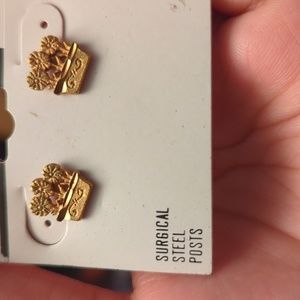 Flowerpot earrings